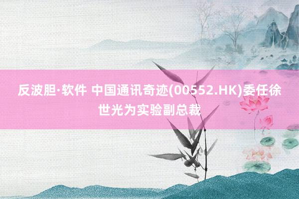 反波胆·软件 中国通讯奇迹(00552.HK)委任徐世光为实验副总裁