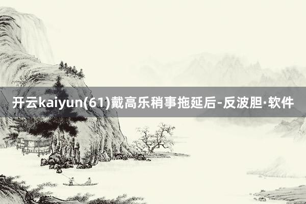 开云kaiyun(61)戴高乐稍事拖延后-反波胆·软件