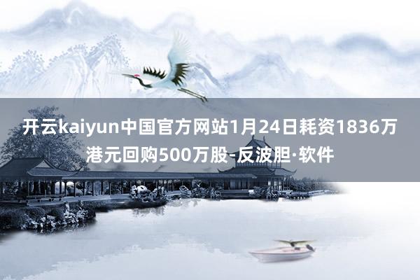 开云kaiyun中国官方网站1月24日耗资1836万港元回购500万股-反波胆·软件