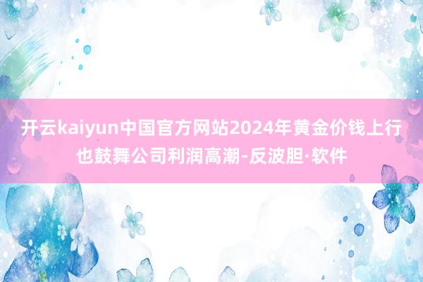 开云kaiyun中国官方网站2024年黄金价钱上行也鼓舞公司利润高潮-反波胆·软件