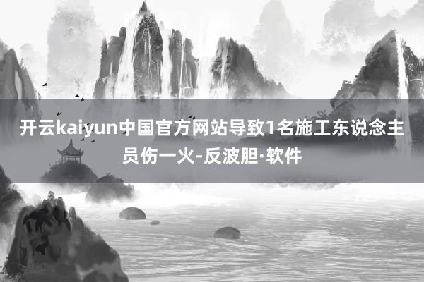 开云kaiyun中国官方网站导致1名施工东说念主员伤一火-反波胆·软件