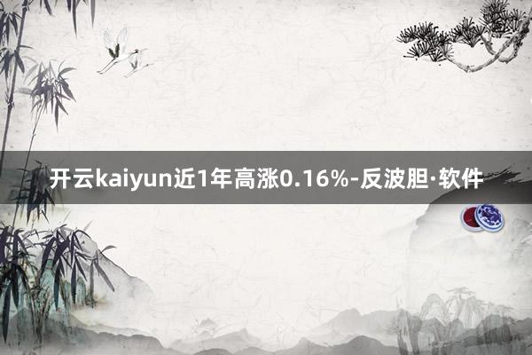 开云kaiyun近1年高涨0.16%-反波胆·软件