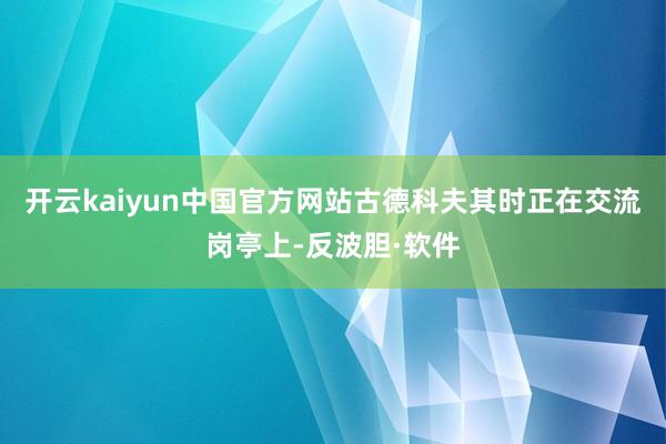 开云kaiyun中国官方网站古德科夫其时正在交流岗亭上-反波胆·软件