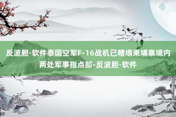 反波胆·软件泰国空军F-16战机已糟塌柬埔寨境内两处军事指点部-反波胆·软件