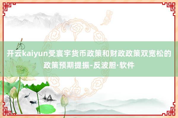 开云kaiyun受寰宇货币政策和财政政策双宽松的政策预期提振-反波胆·软件