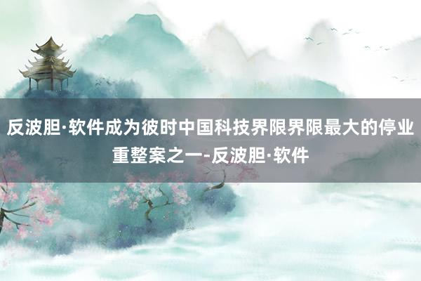 反波胆·软件成为彼时中国科技界限界限最大的停业重整案之一-反波胆·软件