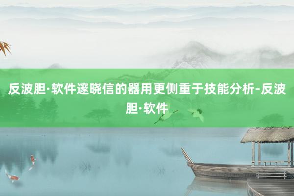 反波胆·软件邃晓信的器用更侧重于技能分析-反波胆·软件
